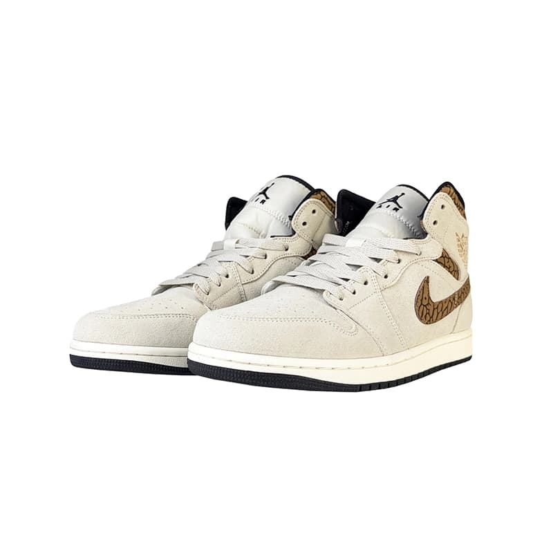 کتانی زنانه و مردانه برند نایکی مدل Air Jordan Mid Se رنگ کرم قهوه ای — تصویر ۶