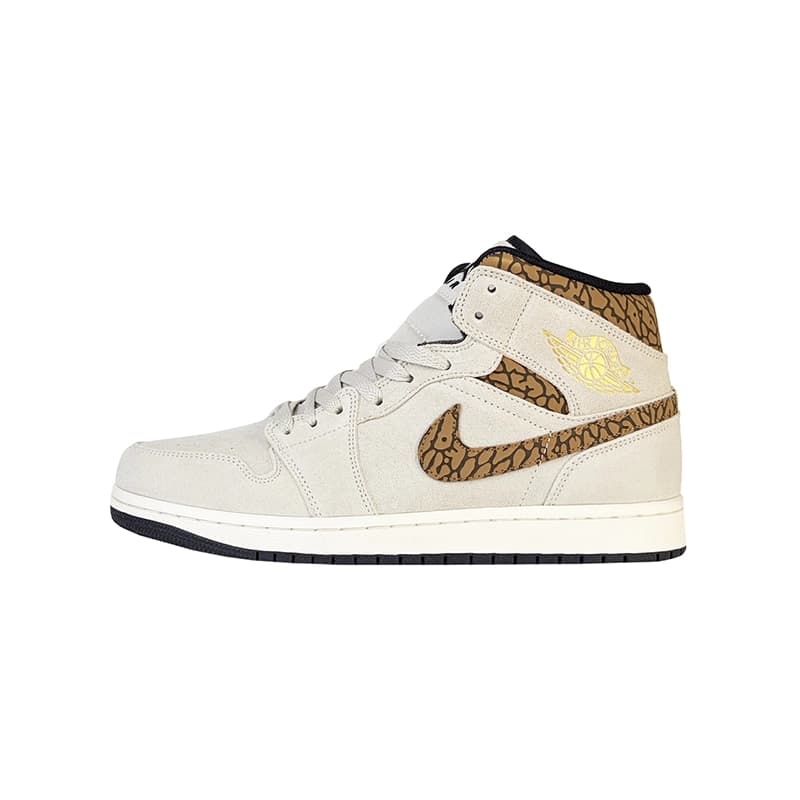 کتانی زنانه و مردانه برند نایکی مدل Air Jordan Mid Se رنگ کرم قهوه ای