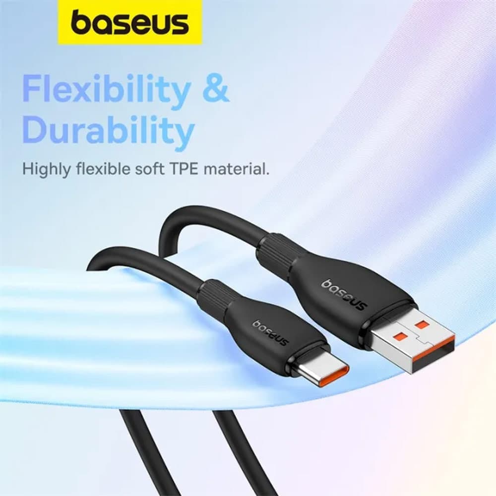 کابل شارژ USB به Type-C بیسوس مدل CB000054 توان 100 وات 6 آمپر — تصویر ۵