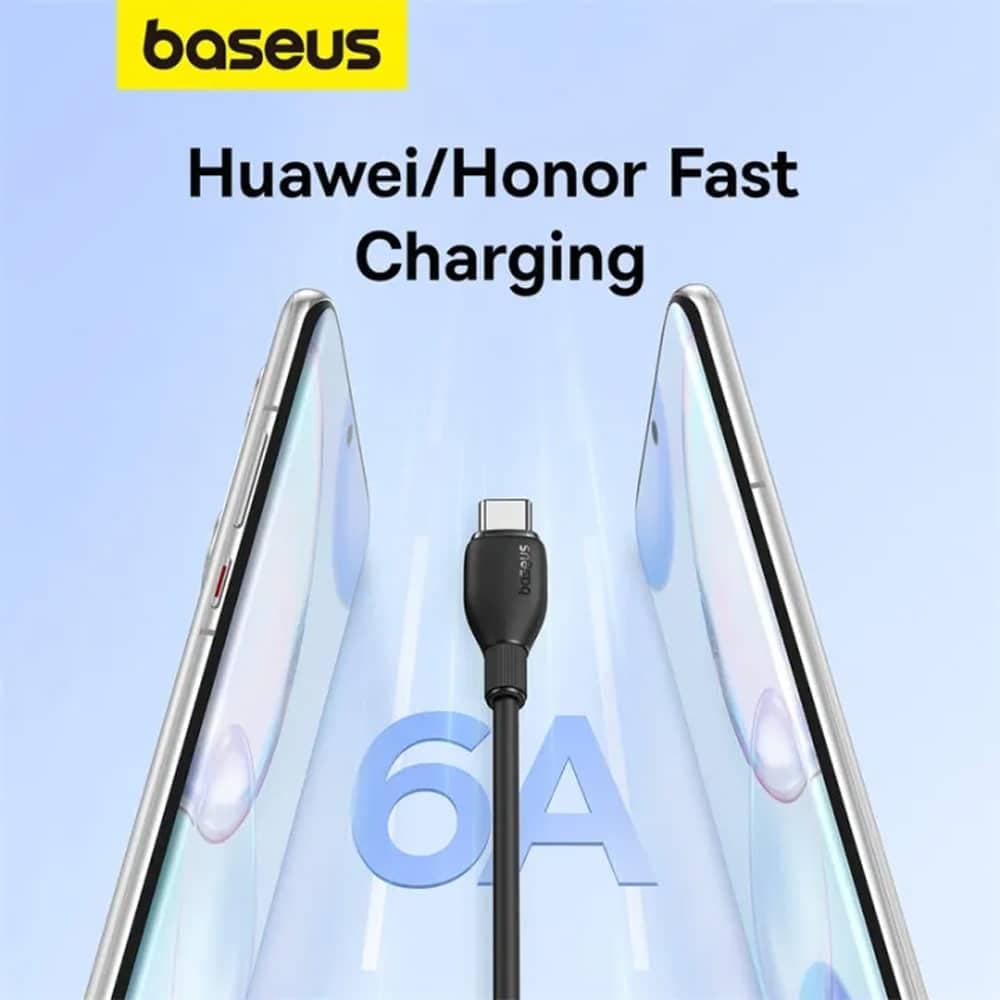 کابل شارژ USB به Type-C بیسوس مدل CB000054 توان 100 وات 6 آمپر — تصویر ۶