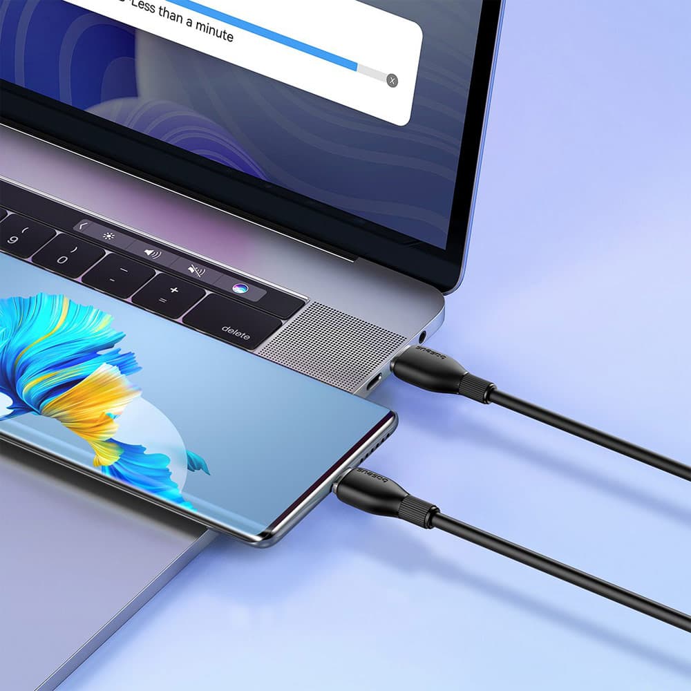 کابل شارژ Type-C بیسوس مدل Pudding CB000055 طول 1.2 متر توان 100 وات — تصویر ۷