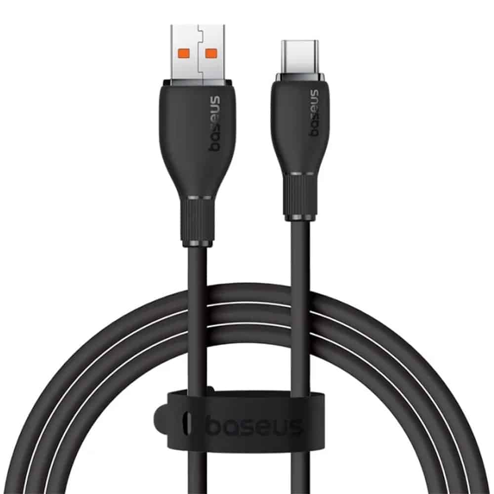کابل شارژ USB به Type-C بیسوس مدل Pudding CB000054 طول 1.2 متر توان 100 وات