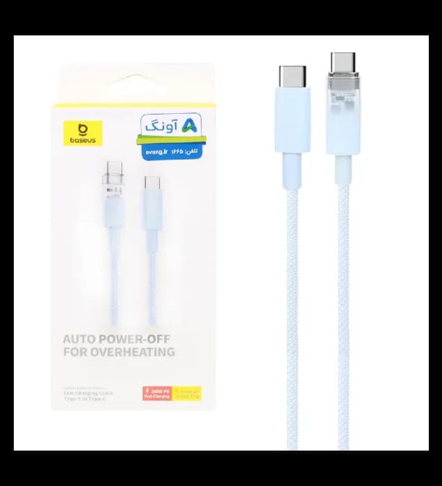 کابل شارژ تایپ سی به تایپ سی بیسوس مدل CB000043 طول 1 متر — تصویر ۷