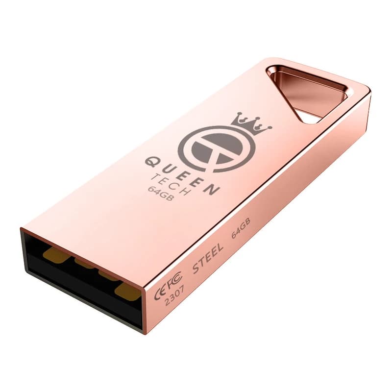فلش مموری کوئین تک Queen Tech STEEL Flash Memory 64GB — تصویر ۴