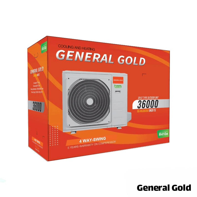 کولر گازی جنرال گلد ۳۶۰۰۰ انزو (T3)، گاز R410a مدل GG-MF36000 ENZO — تصویر ۸