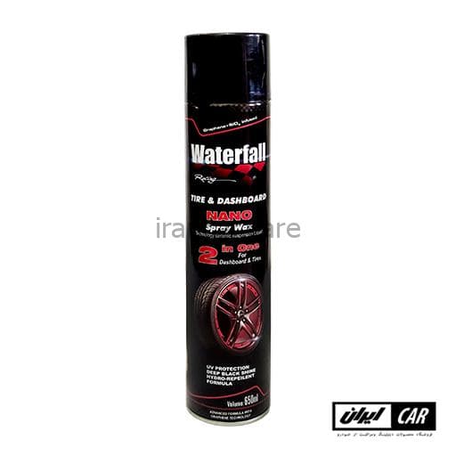 اسپری واکس لاستیک نانو واترفال مدل Waterfall Nano Tire Wax Spray