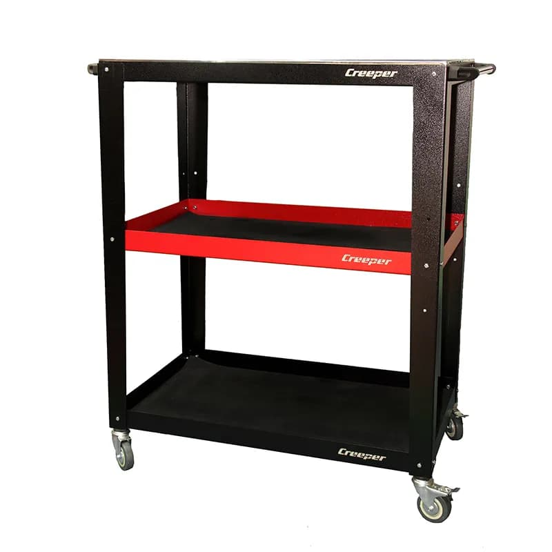 میز ترولی کارگاهی دیتیلینگ خودرو سه طبقه مدل Car detailing workshop trolley table — تصویر ۲
