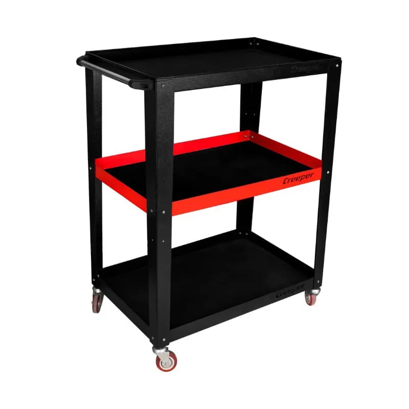 میز ترولی کارگاهی دیتیلینگ خودرو سه طبقه مدل Car detailing workshop trolley table — تصویر ۳