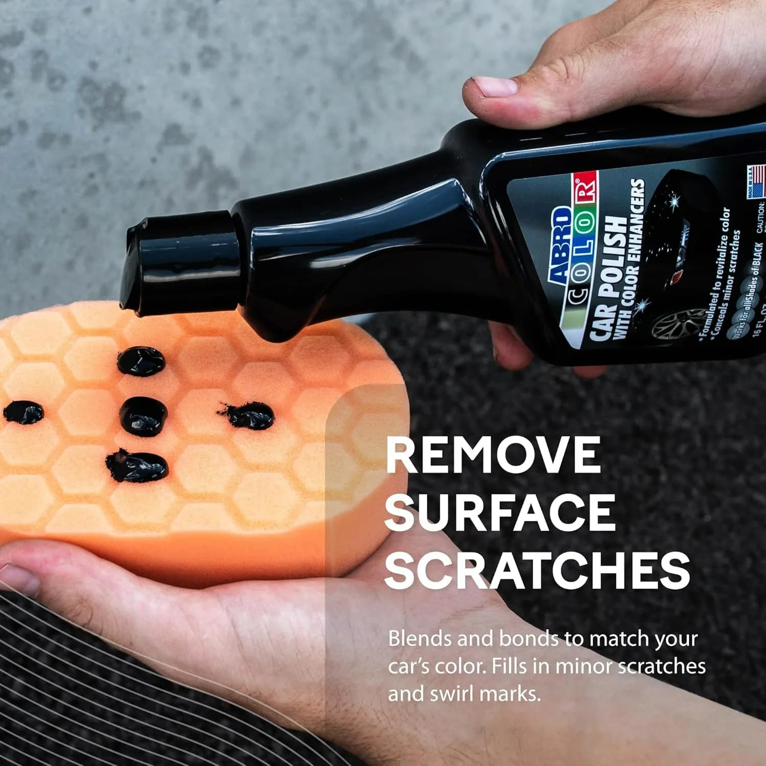 پولیش رنگ مشکی بدنه خودرو آبرو مدل ABRO Black Car Polish — تصویر ۵