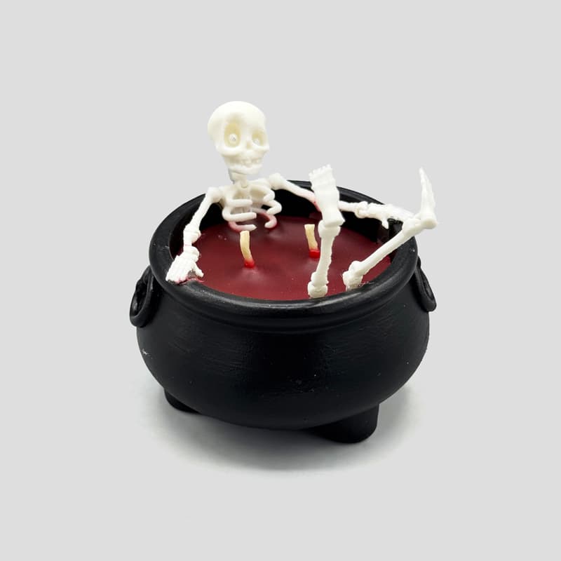شمع طرح دیگ اسکلتی مدل Relaxtion کد 404M0383