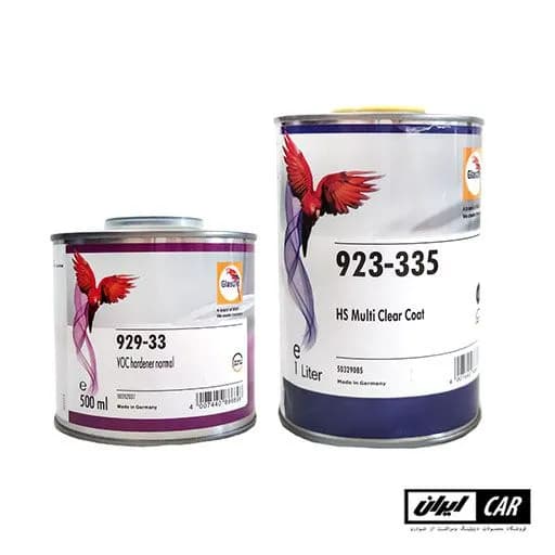 کیلر و هاردنر ضد خش طوطی گلازوریت مدل Glasurit 923-335 HS Multi Clear Coat — تصویر ۲