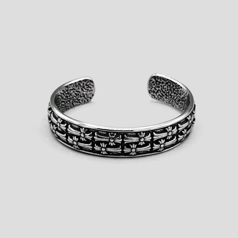 دستبند استیل اسکلتی کروم هارتز مدل Skull Drip کد Njd-404M0336