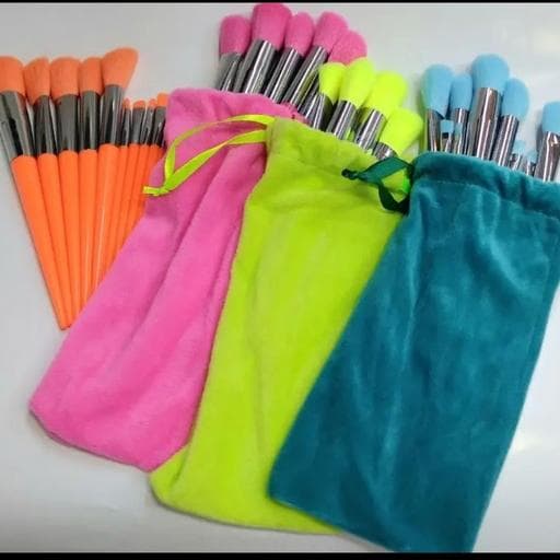 ست براش آرایشی13 تکه کیسه دار مخملی +FIX — تصویر ۸