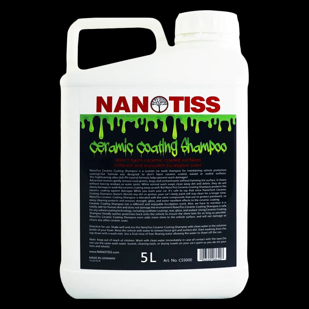شامپو نانو سرامیک بدنه خودرو نانوتیس 5 لیتری مدل NanoTiss Ceramic Coating Shampoo 5000ML — تصویر ۳