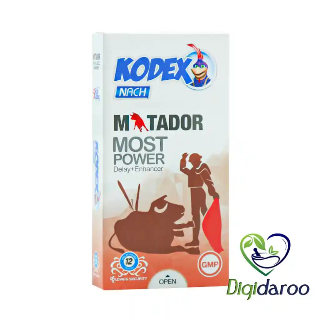 کاندوم ماتادور Matador تقویت کننده و تاخیری ناچ کدکس بسته 12 عددی