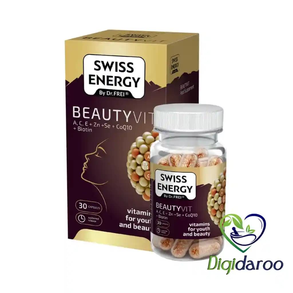 کپسول بیوتی ویت (Beauty Vit) سوییس انرژی 30 عددی — تصویر ۸