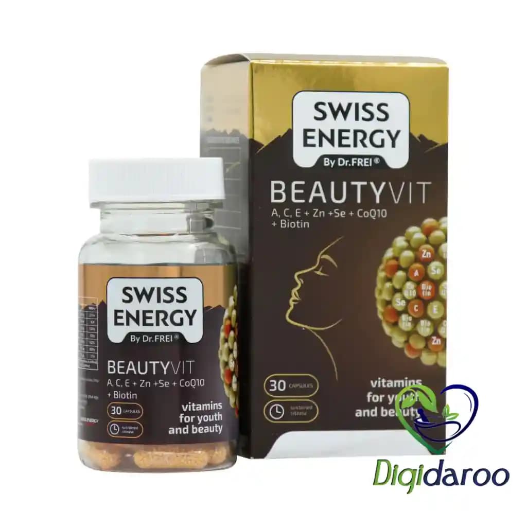 کپسول بیوتی ویت (Beauty Vit) سوییس انرژی 30 عددی — تصویر ۹