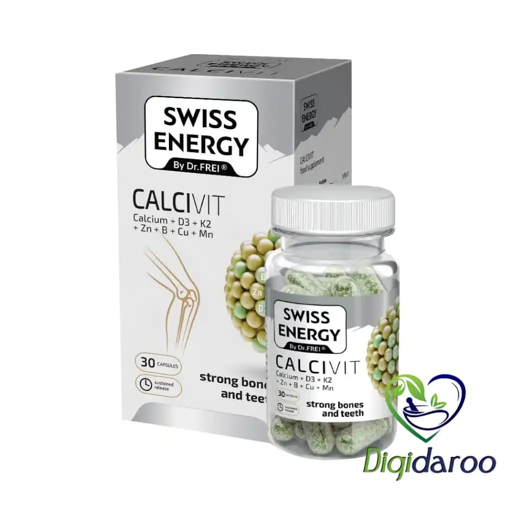 کپسول کلسی ویت (Calcivit) سوییس انرژی 30 عددی — تصویر ۹