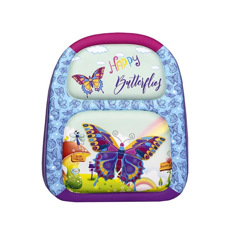 کوله پشتی مهدکودکی دخترانه طرح برجسته مدل Butterfly — تصویر ۸