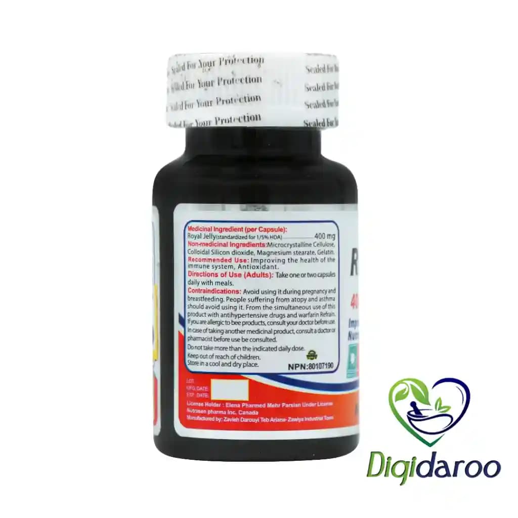 کپسول رویال ژلی 400 میلی گرم نوتراسن فارما 30 عددی — تصویر ۴
