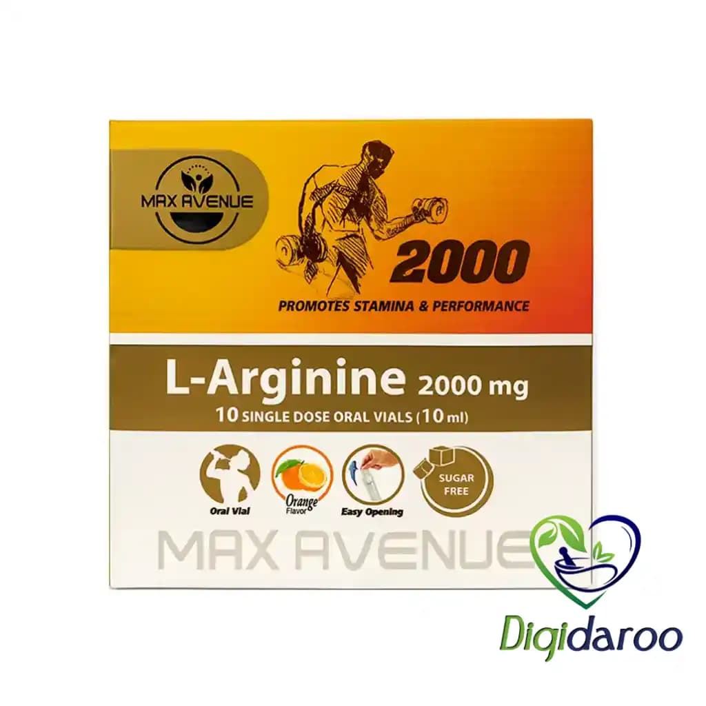 ویال ال آرژنین 2000 میلی گرم مکس اونیو 10 عددی