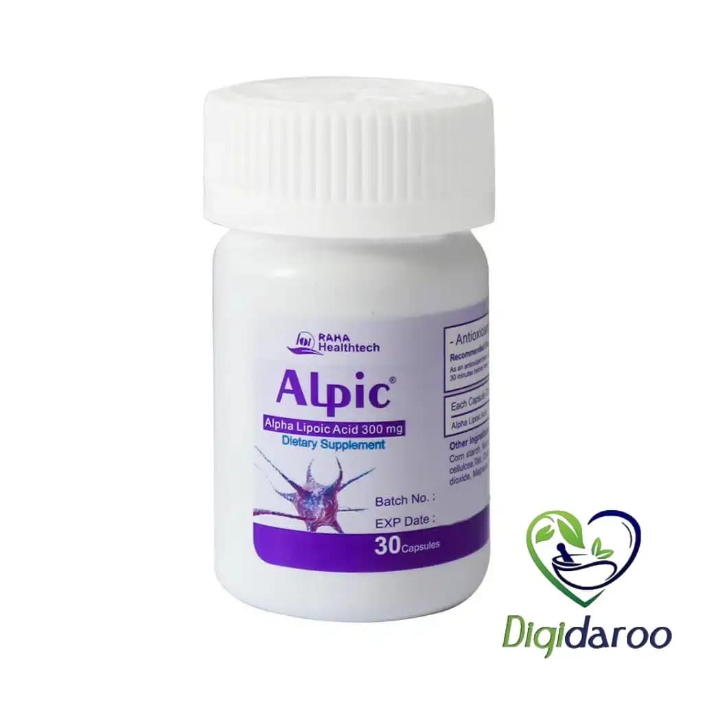 کپسول آلپیک(Alpic) 300 میلی گرم رها 30 عددی — تصویر ۶
