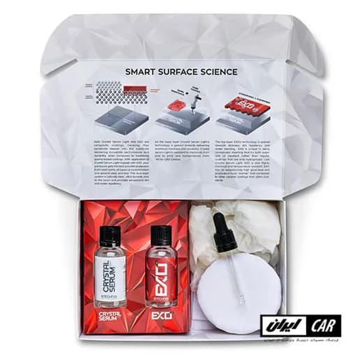 نانو سرامیک بدنه خودرو دو قلو جی تکنیک مدل GTechniq EXO and Crystal Serum Light — تصویر ۴