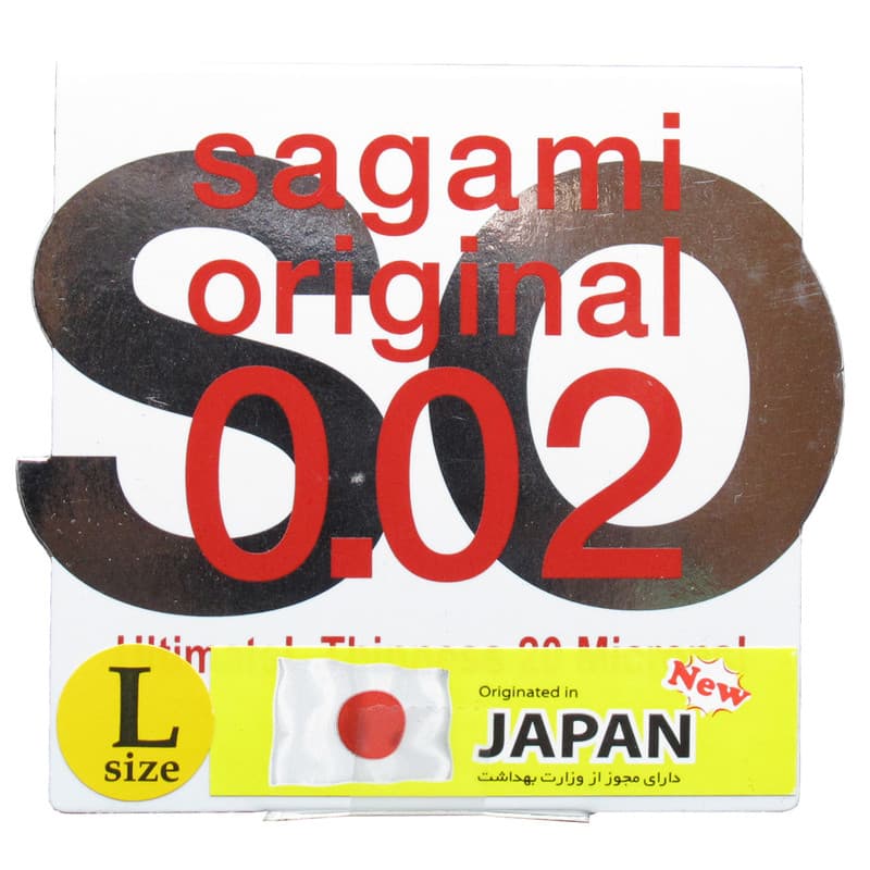 کاندوم ساگامی سایز بزرگ 1 عددی اورجینال SAGAMI ORIGINAL 0.02 — تصویر ۳