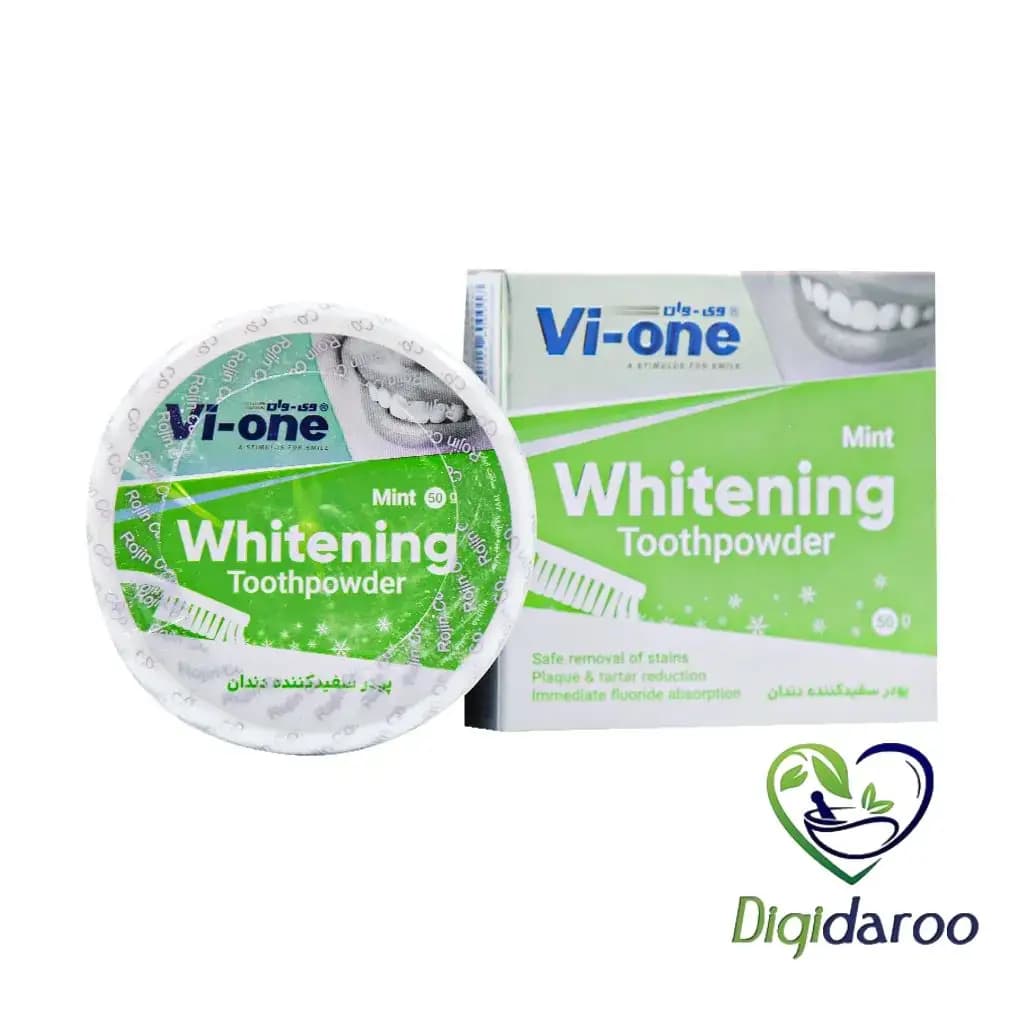 پودر سفید کننده دندان نعناع وی وان ۵۰ گرمی (سبز)