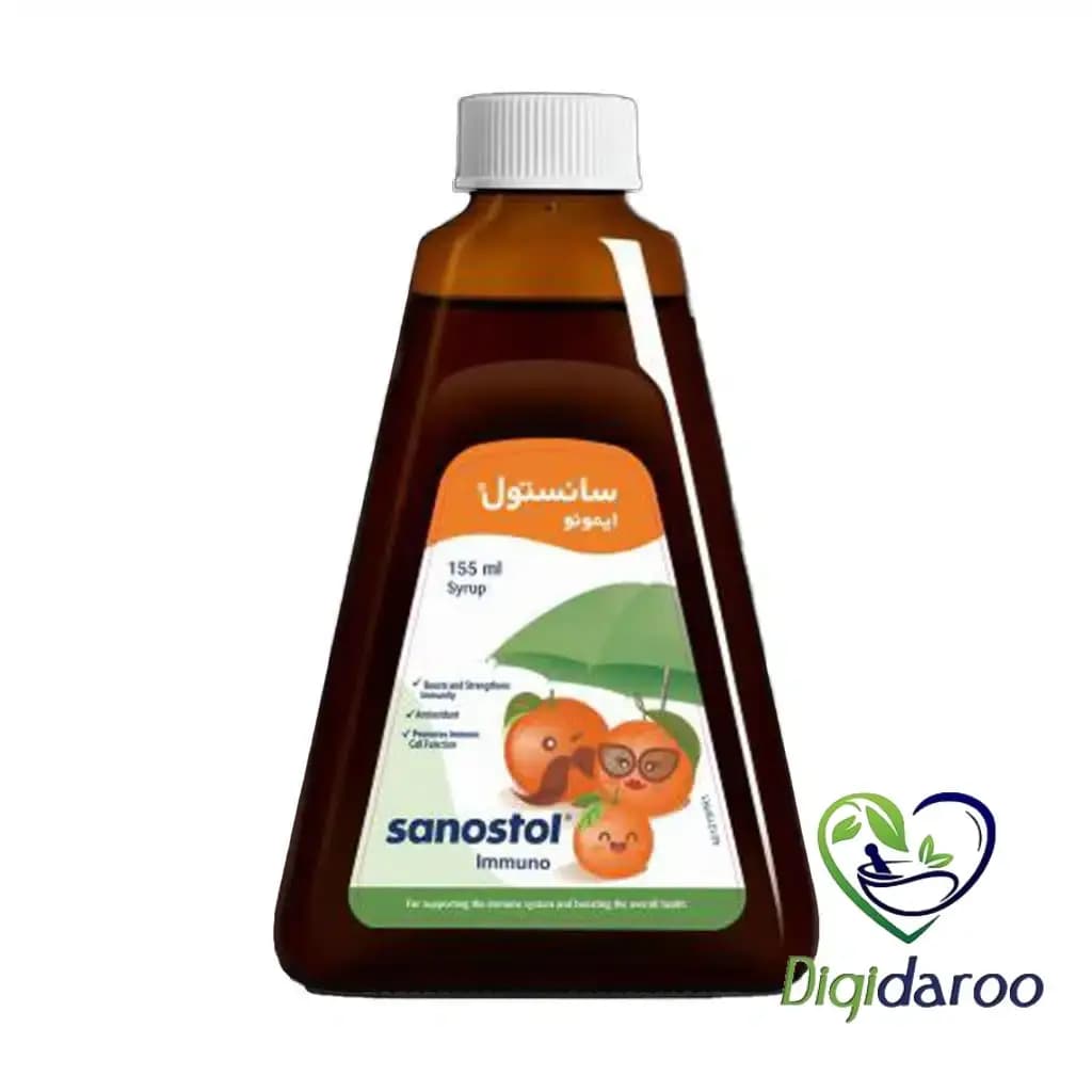 شربت ایمونو (Immuno) سانستول 155 میلی لیتری — تصویر ۴