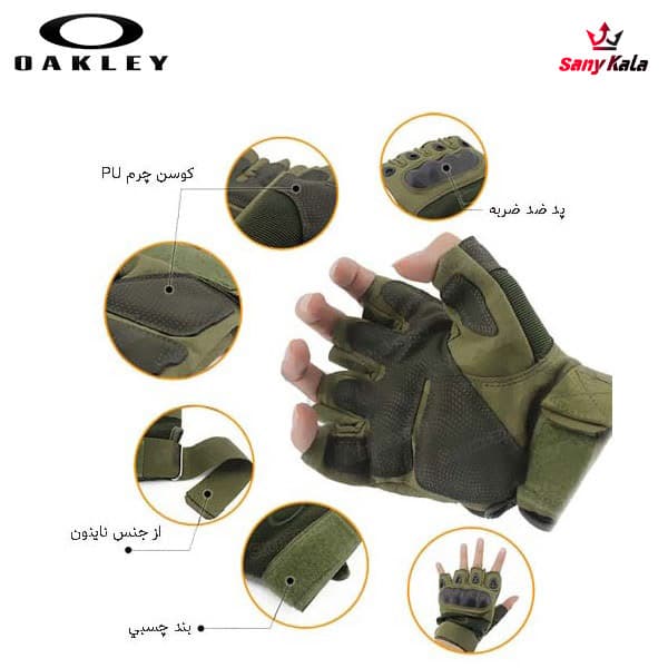 دستکش نیم انگشتی اکلای Oakley — تصویر ۳