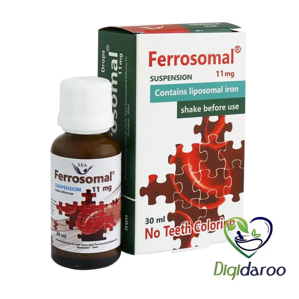 قطره آهن فروزومال 11 میلی گرم سیمرغ دارو عطار 30 میلی لیتری
