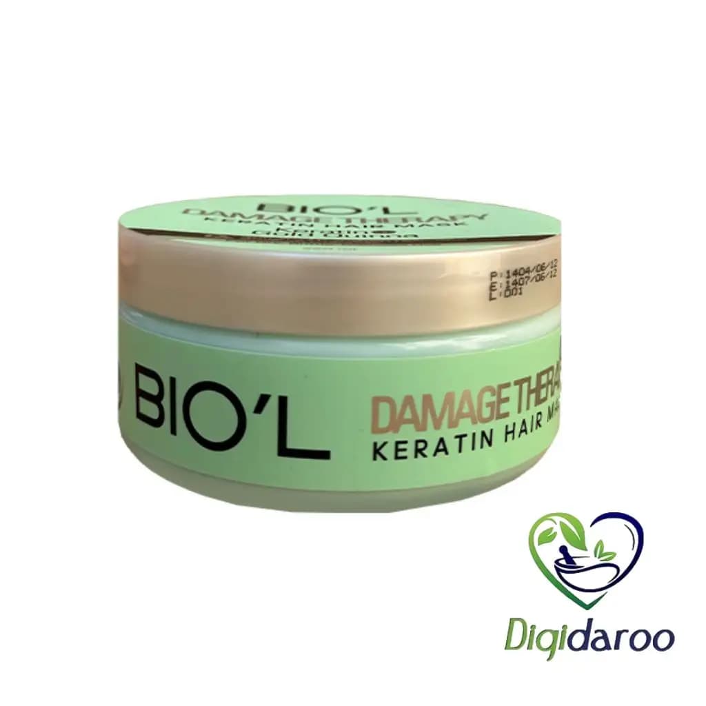 ماسک مو Damage Therapy کراتین و کینوای طلایی بیول ۲۲۰ میلی لیتری (سبز) — تصویر ۳