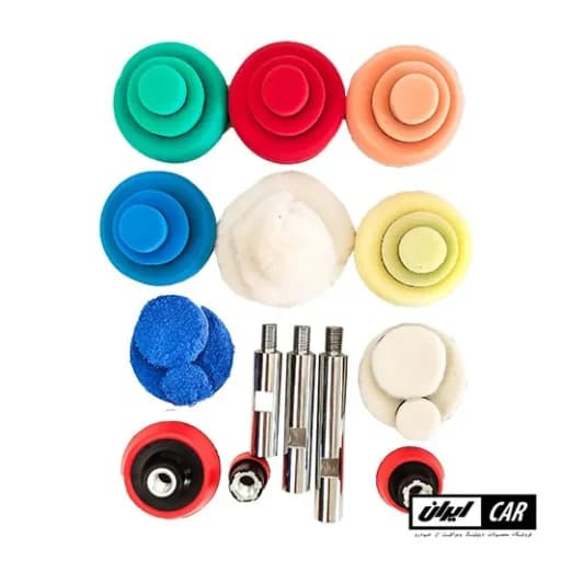 کیت 28 عددی صفحه شفت میله و پد پولیش رویال دیتیل ROYAL DETAIL Shaft Set for Rotary Polishers — تصویر ۱۱