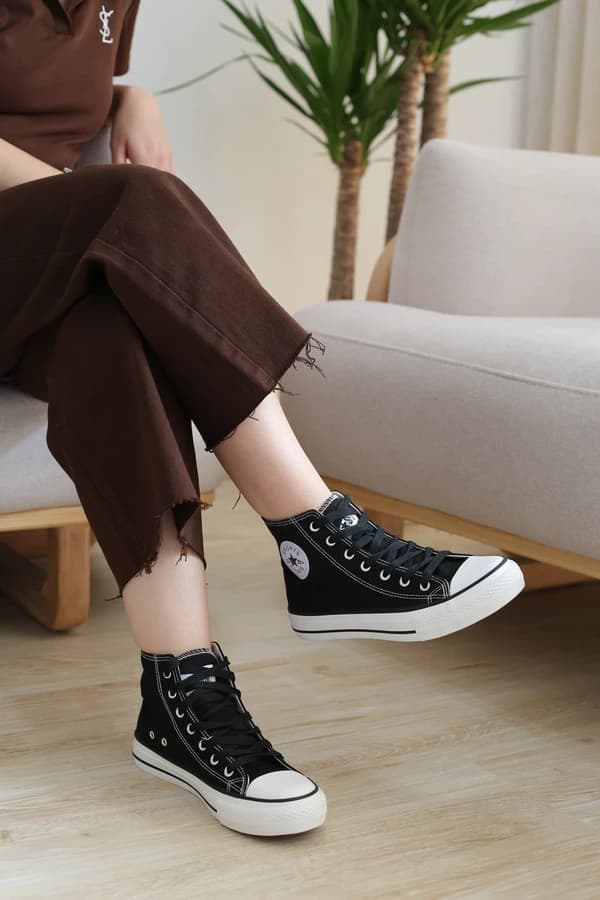 کتونی اسپرت زنانه آل استار ساقدار All Star وارداتی | کد Q986 — تصویر ۳