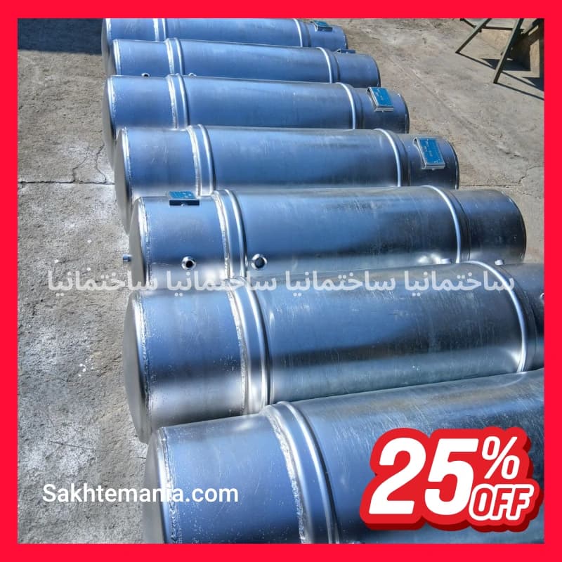 قیمت منبع دوجداره 300 لیتری گالوانیزه ۳/۵ | خرید مستقیم منبع دوجداره از کارخانه + ارسال فوری — تصویر ۲