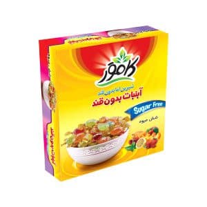 آبنبات شش میوه بدون قند کامور
