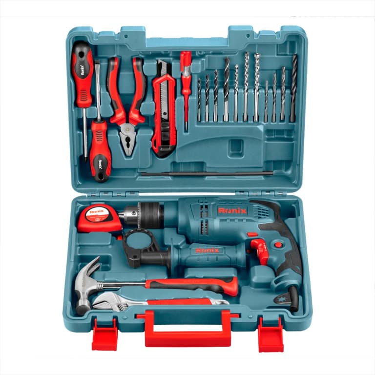 کیت دریل برقی چکشی رونیکس مدل RS_0001