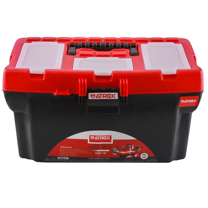 جعبه ابزار پلاستیکی آتروکس سایز 16 اینچ Atrox — تصویر ۲