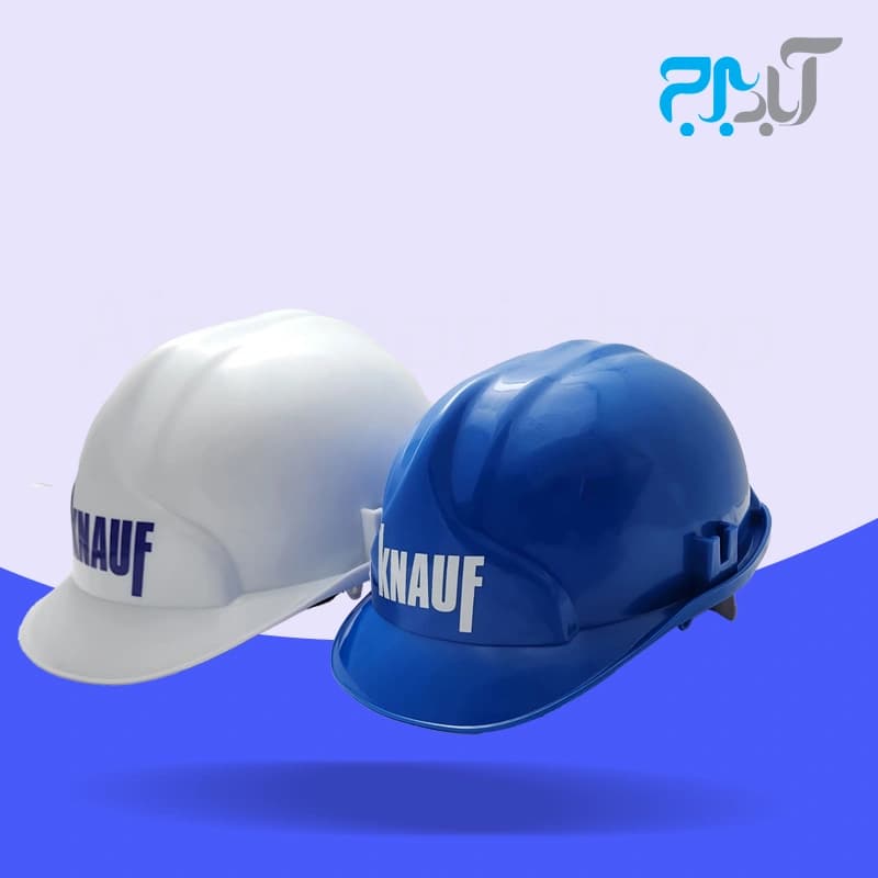 کلاه ایمنی با لوگوی KNAUF – رنگ آبی — تصویر ۵