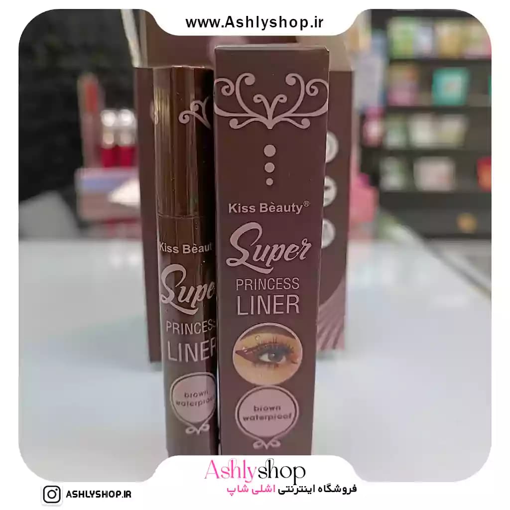 خرید خط چشم ماژیکی قهوه‌ای کیس بیوتی — تصویر ۴