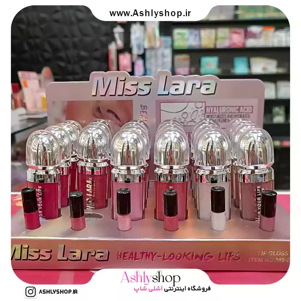 خرید لیپ گلاس شاین میس لارا طرح کیکو – برق لب براق با شاین لاکچری — تصویر ۲