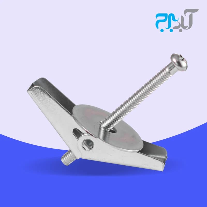 بولت فنری پنل با پیچ M 4*50mm کی پلاس – بسته 100 تایی