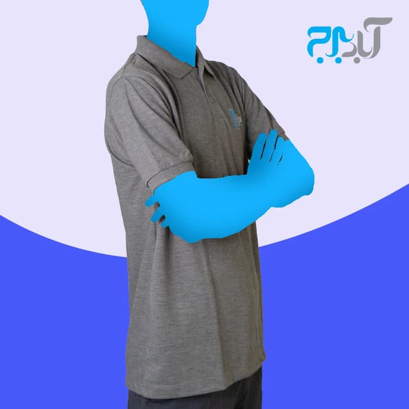 تیشرت یقه دار جودون با چاپ +k سایز لارج (L) — تصویر ۴