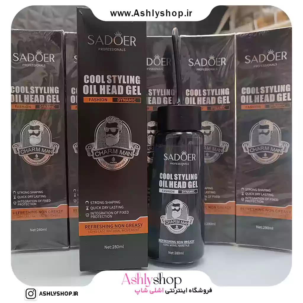 ژل شانه دار سادور ۲۸۰ میل | ژل حالت‌دهنده و مراقبتی مو Sadoer — تصویر ۸