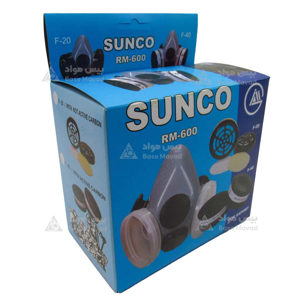 ماسک ایمنی نیم صورت دو فیلتر برند سانکو مدل RM-600