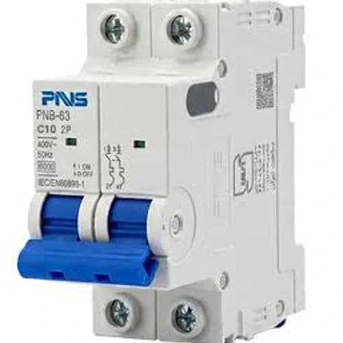 کلید مینیاتوری 32 آمپر دو پل PNS مدل PNB-63-C32 2P — تصویر ۵