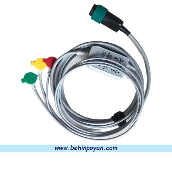 کابل ECG مانیتور علائم حیاتی 3 لید — تصویر ۶