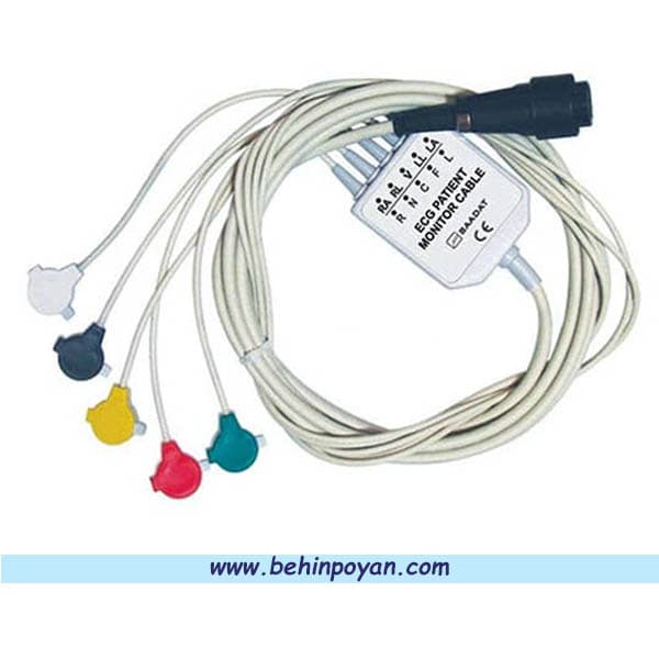 کابل ECG مانیتور علائم حیاتی 5 لید