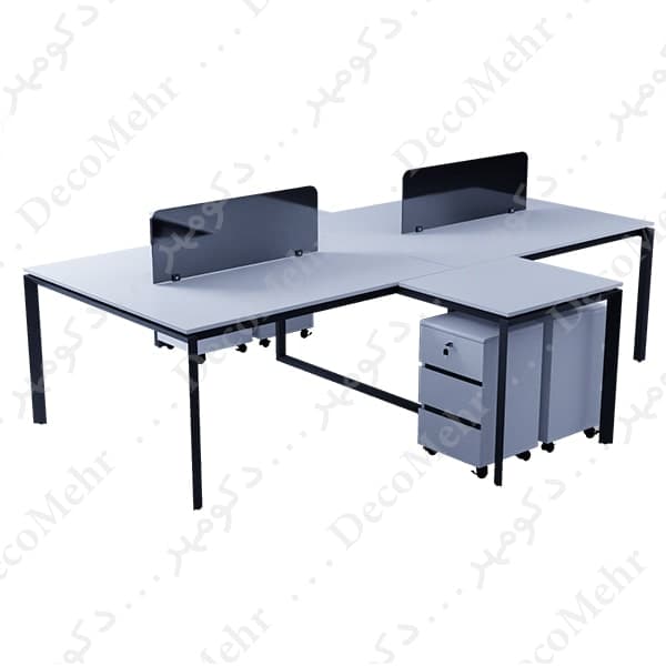 میز کارگروهی دکومهر پایه فلزی کدWS45D